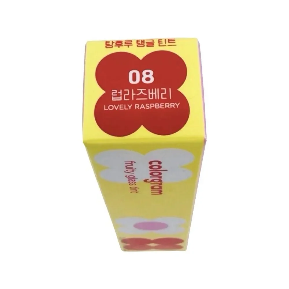Colorgram Fruity Glass Lip Tint - 0.1 oz / 3g - 08 Lovely Raspberry
